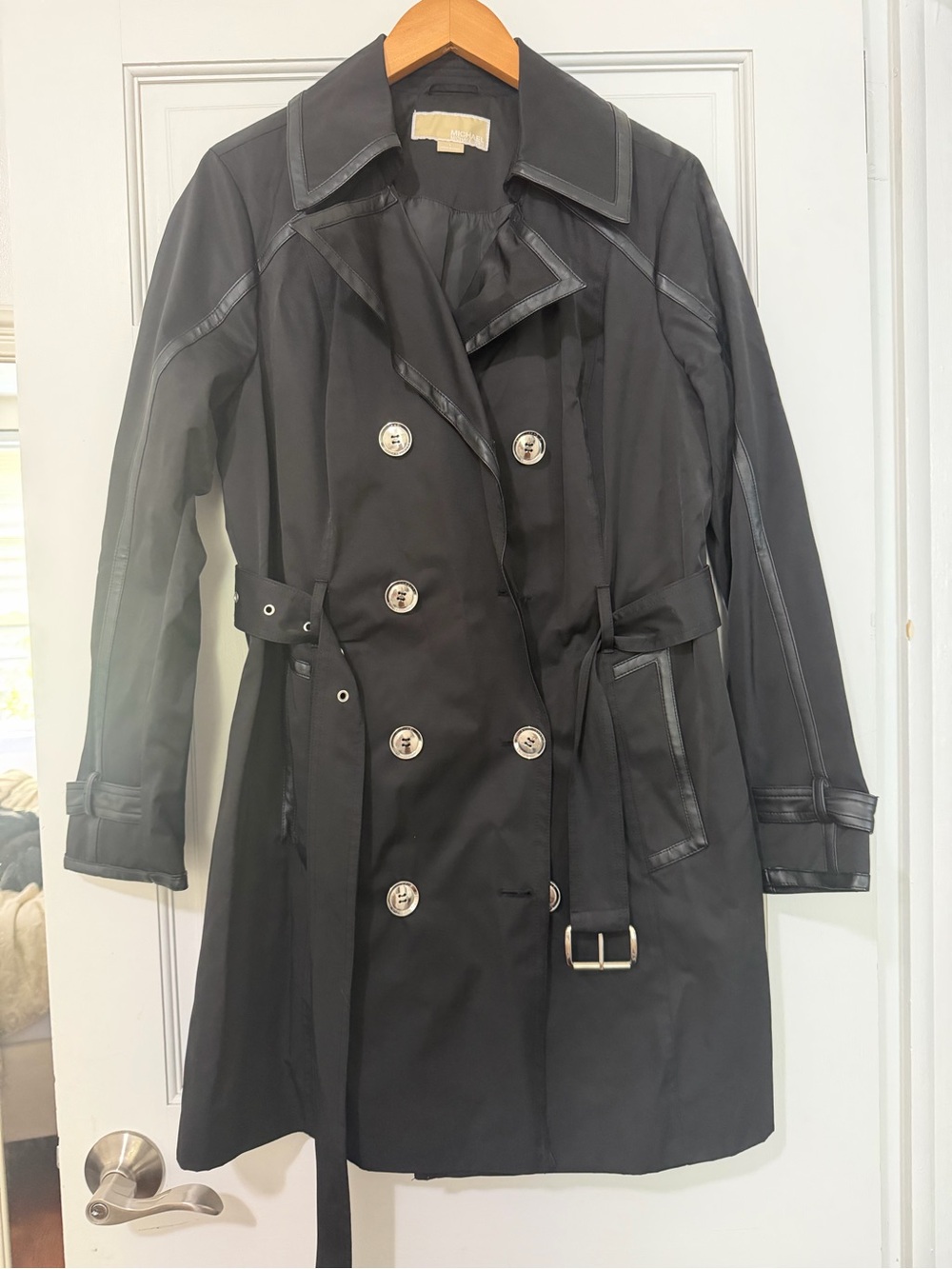 Black Women’s Double-Breasted Trench Coat